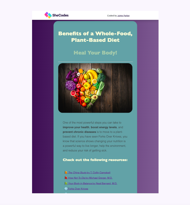 whole food plant based diet project preview